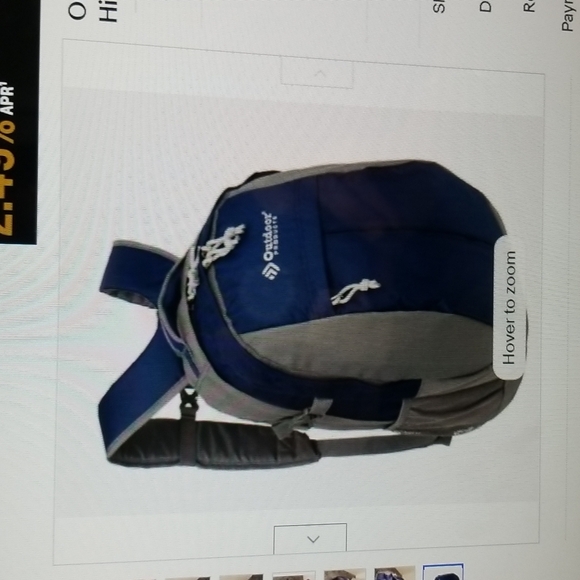 OUTDOOR PRODUCTS TRAVERSE BACKPACK UNISEX HIKING-DAYPACK NAVY GREY - Picture 1 of 8